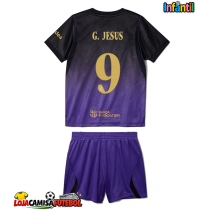 Camisa de Futebol Barcelona Gabriel Jesus #9 Equipamento Secundário Infantil 2026-27 Manga Curta (+ Calças curtas)